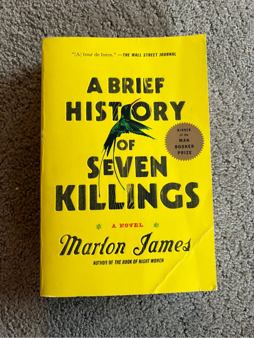 3/$20 A Brief History of Seven Killings - Yellow Paperback